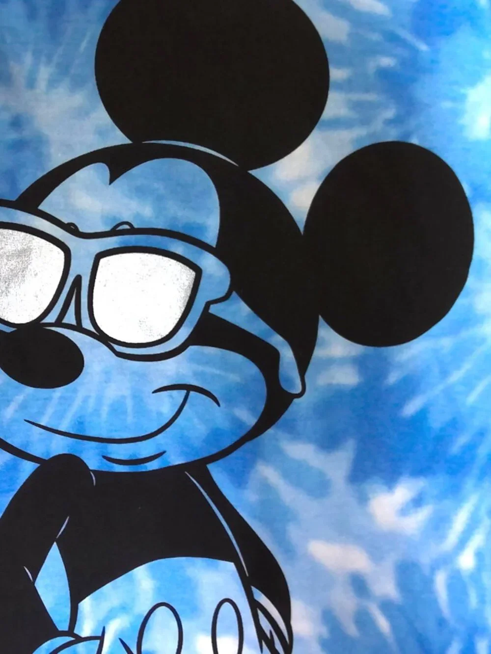 New Disney Jr. Mickey Mouse Clubhouse Boy's Tee Shirt Blue & White Tie Dye Sz 6